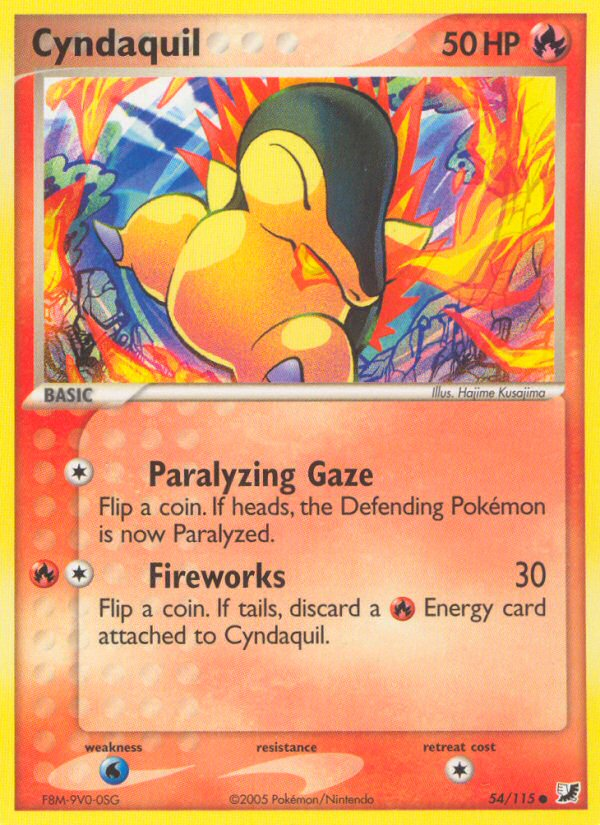 Cyndaquil (54/115) [EX: Unseen Forces] | Gam3 Escape