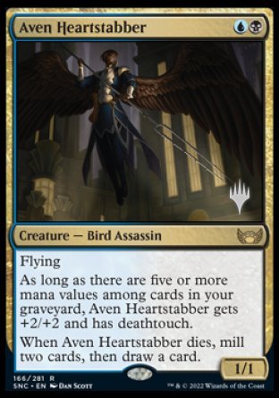 Aven Heartstabber (Promo Pack) [Streets of New Capenna Promos] | Gam3 Escape