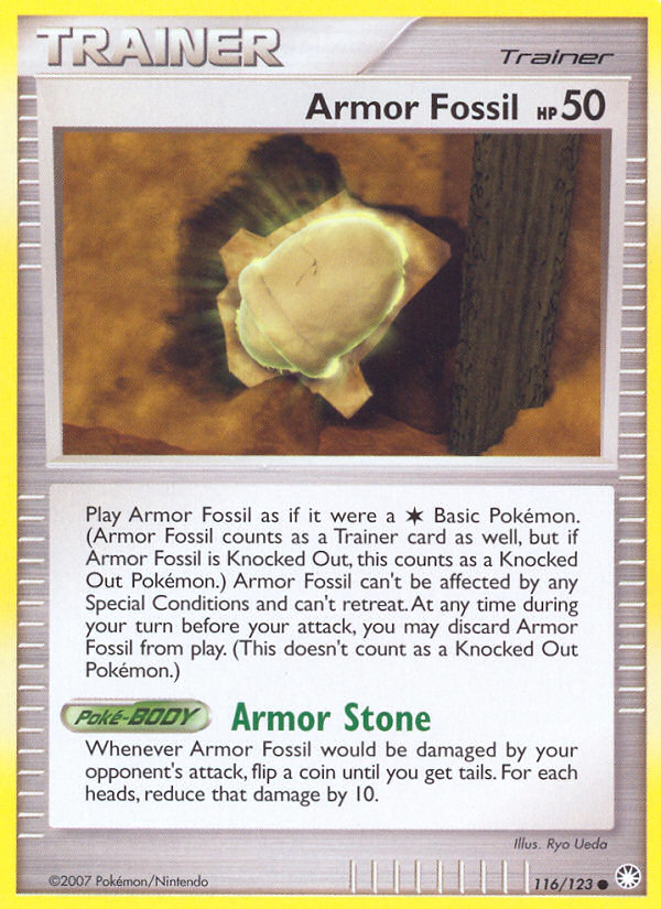 Armor Fossil (116/123) [Diamond & Pearl: Mysterious Treasures] | Gam3 Escape