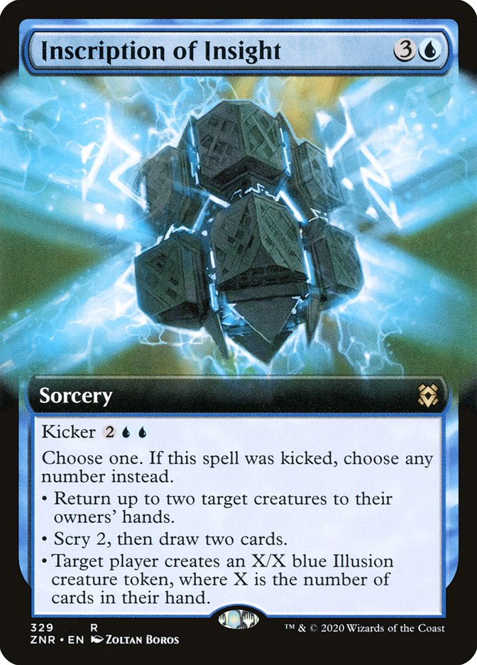 Inscription of Insight (Extended Art) [Zendikar Rising] | Gam3 Escape