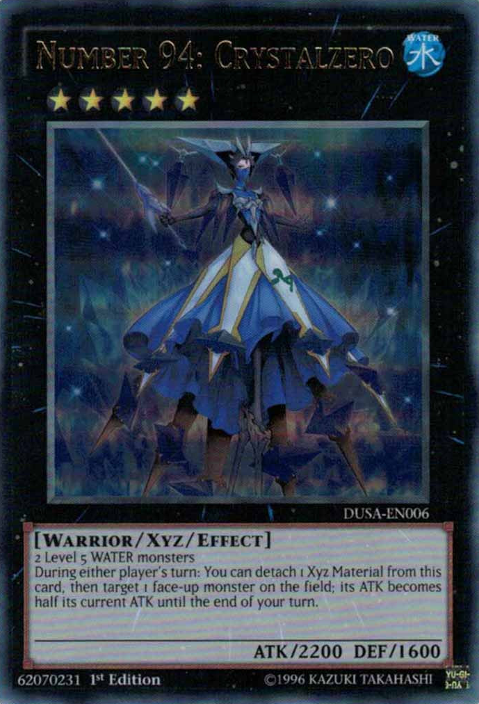 Number 94: Crystalzero [DUSA-EN006] Ultra Rare | Gam3 Escape
