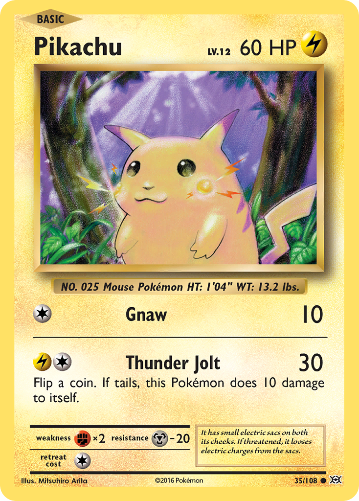 Pikachu (35/108) [XY: Evolutions] | Gam3 Escape