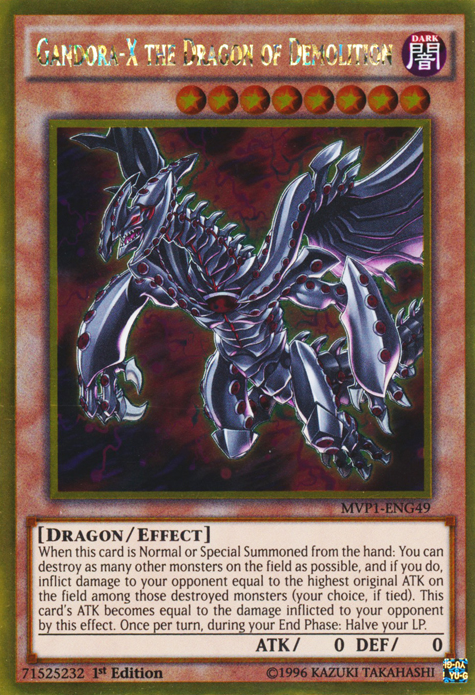 Gandora-X the Dragon of Demolition [MVP1-ENG49] Gold Rare | Gam3 Escape