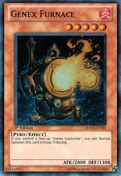 Genex Furnace [HA02-EN005] Super Rare | Gam3 Escape