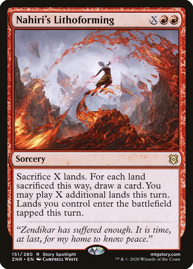 Nahiri's Lithoforming [Zendikar Rising] | Gam3 Escape