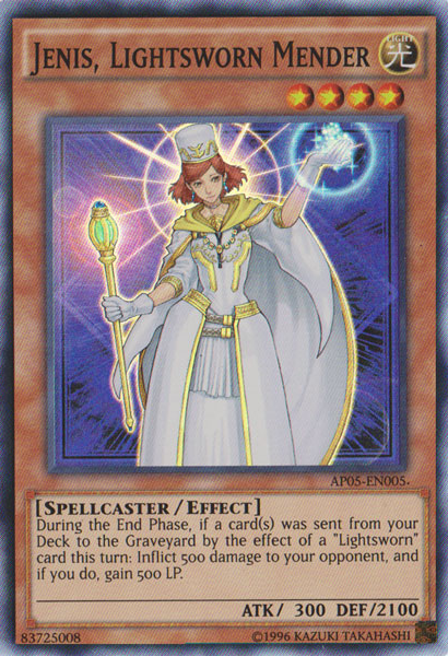 Jenis, Lightsworn Mender [AP05-EN005] Super Rare | Gam3 Escape