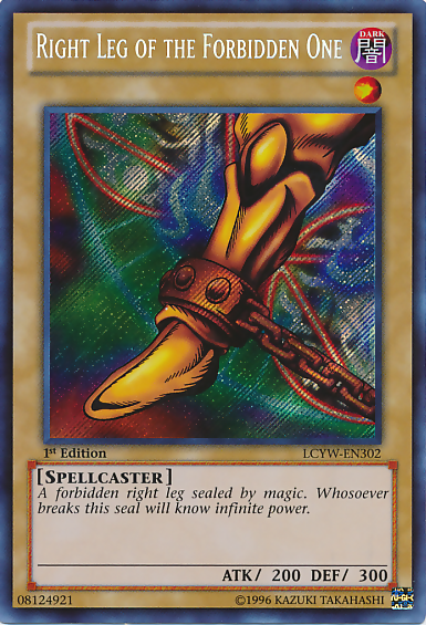 Right Leg of the Forbidden One [LCYW-EN302] Secret Rare | Gam3 Escape