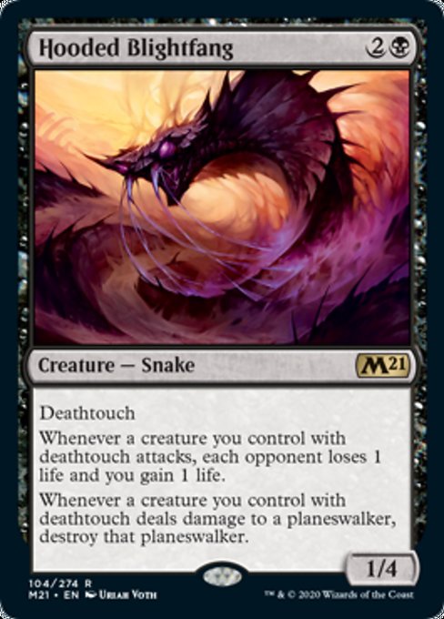 Hooded Blightfang [Core Set 2021] | Gam3 Escape