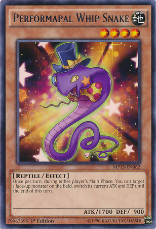 Performapal Whip Snake [MP15-EN062] Rare | Gam3 Escape