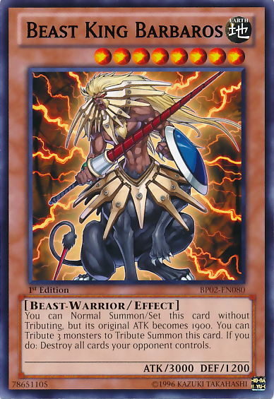 Beast King Barbaros [BP02-EN080] Rare | Gam3 Escape