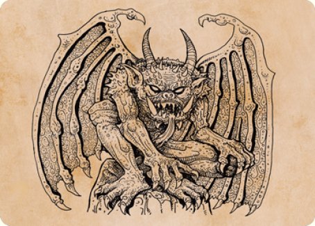 Cloister Gargoyle (Showcase) Art Card [Dungeons & Dragons: Adventures in the Forgotten Realms Art Series] | Gam3 Escape