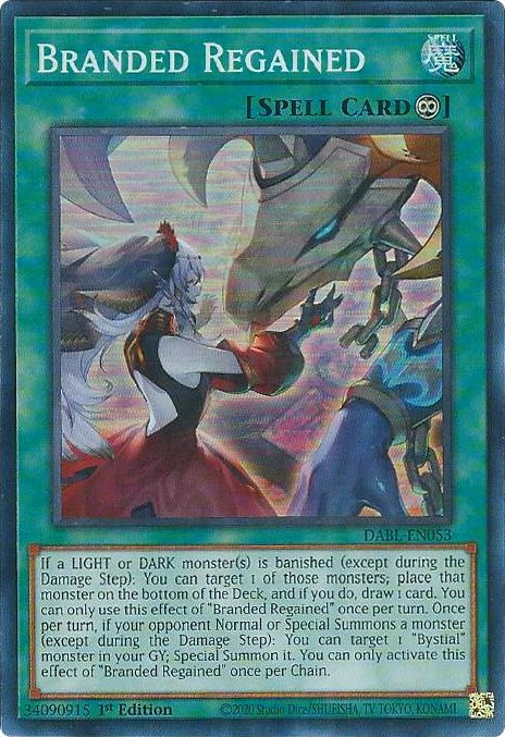 Branded Regained [DABL-EN053] Super Rare | Gam3 Escape