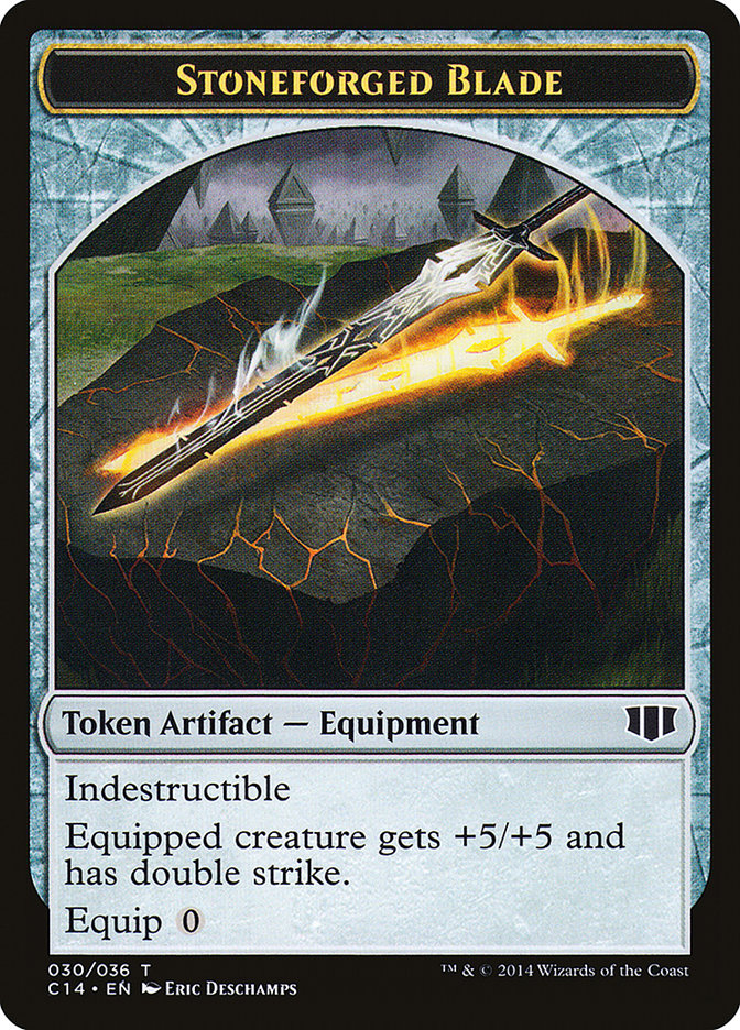 Stoneforged Blade // Germ Double-sided Token [Commander 2014 Tokens] | Gam3 Escape