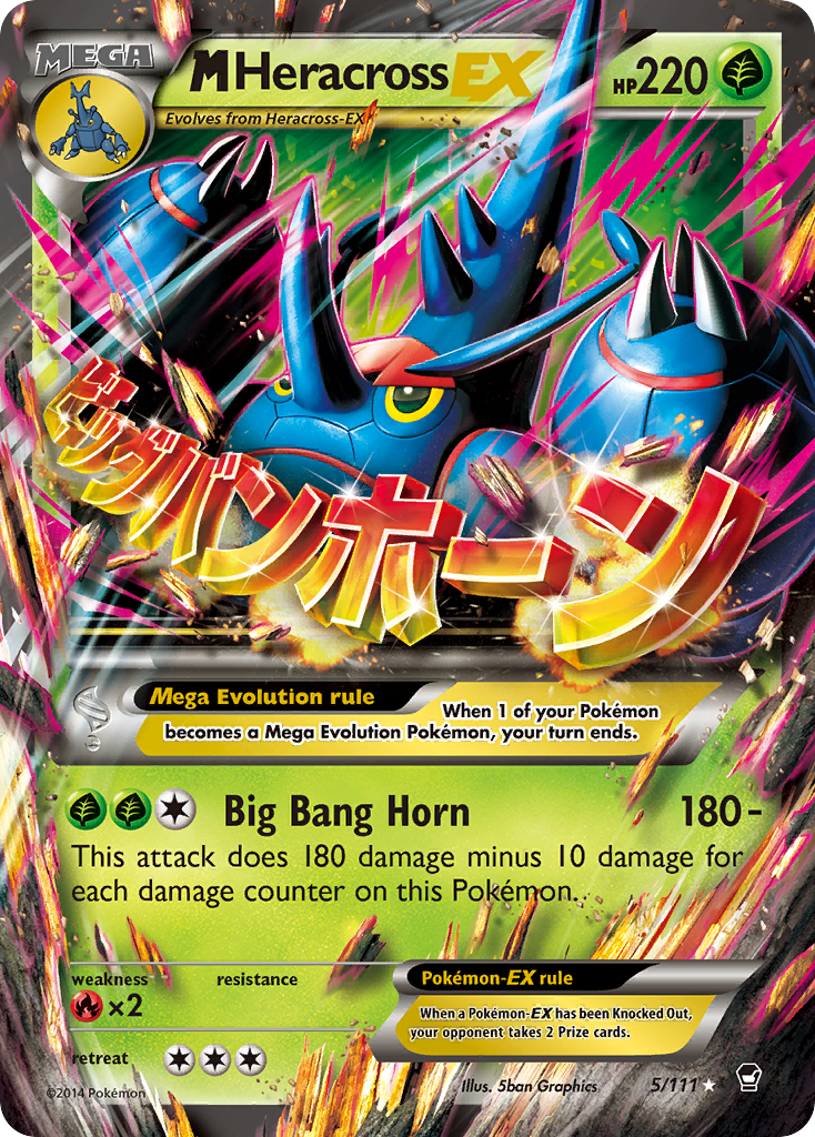M Heracross EX (5/111) [XY: Furious Fists] | Gam3 Escape