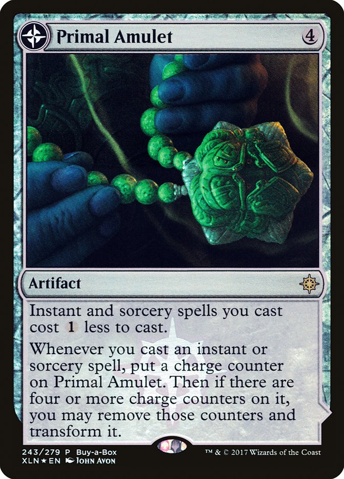 Primal Amulet // Primal Wellspring (Buy-A-Box) [Ixalan Treasure Chest] | Gam3 Escape