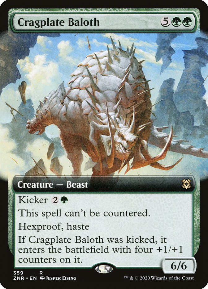 Cragplate Baloth (Extended Art) [Zendikar Rising] | Gam3 Escape