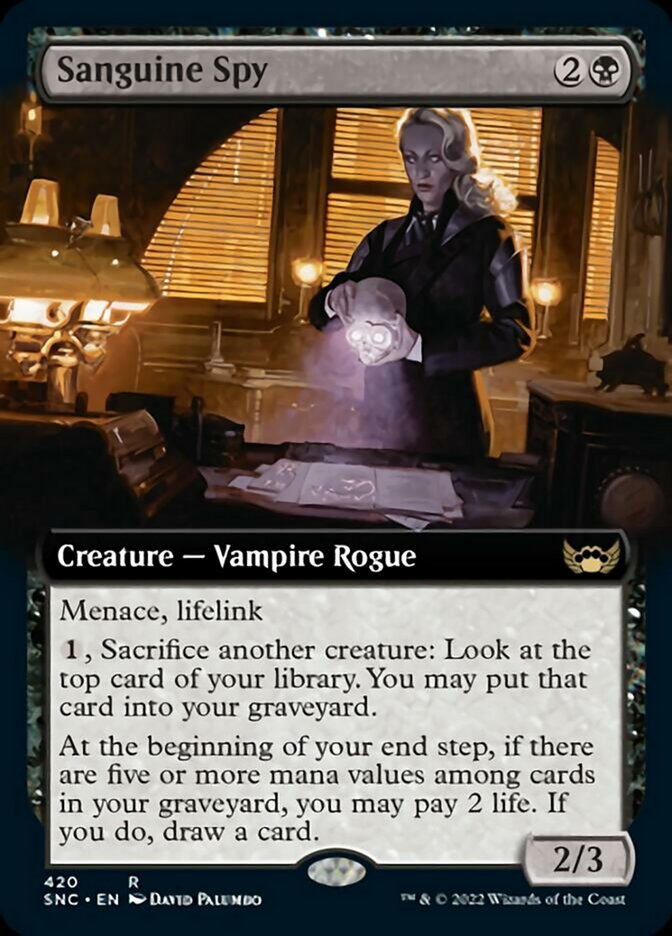 Sanguine Spy (Extended Art) [Streets of New Capenna] | Gam3 Escape