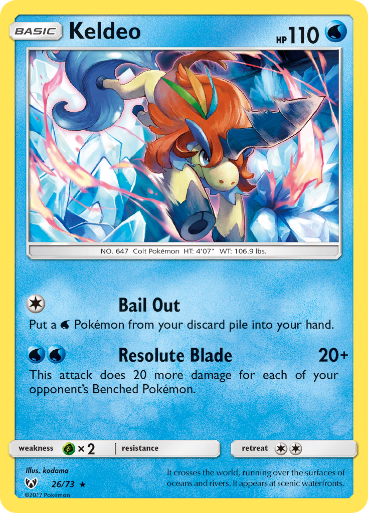 Keldeo (26/73) [Sun & Moon: Shining Legends] | Gam3 Escape