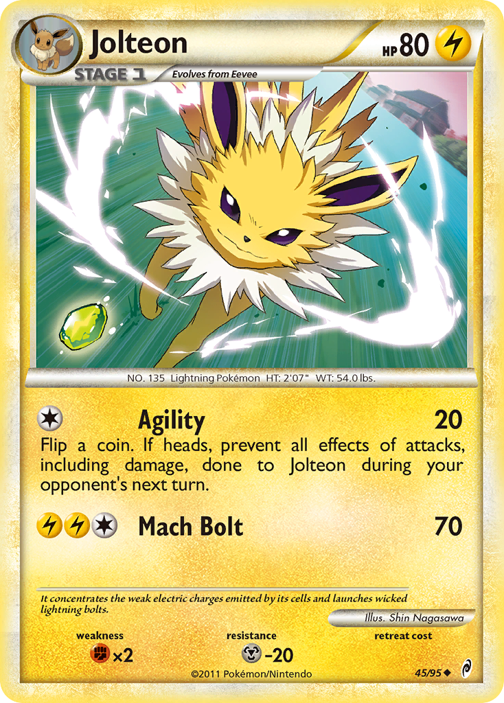 Jolteon (45/95) [HeartGold & SoulSilver: Call of Legends] | Gam3 Escape