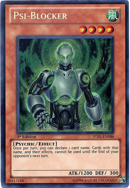 Psi-Blocker [STBL-EN086] Secret Rare | Gam3 Escape