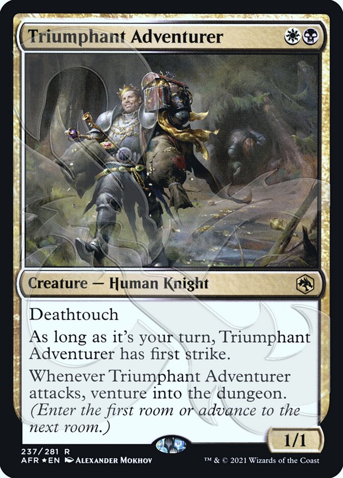 Triumphant Adventurer (Ampersand Promo) [Dungeons & Dragons: Adventures in the Forgotten Realms Promos] | Gam3 Escape
