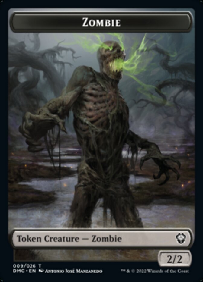 Phyrexian // Zombie Double-sided Token [Dominaria United Tokens] | Gam3 Escape