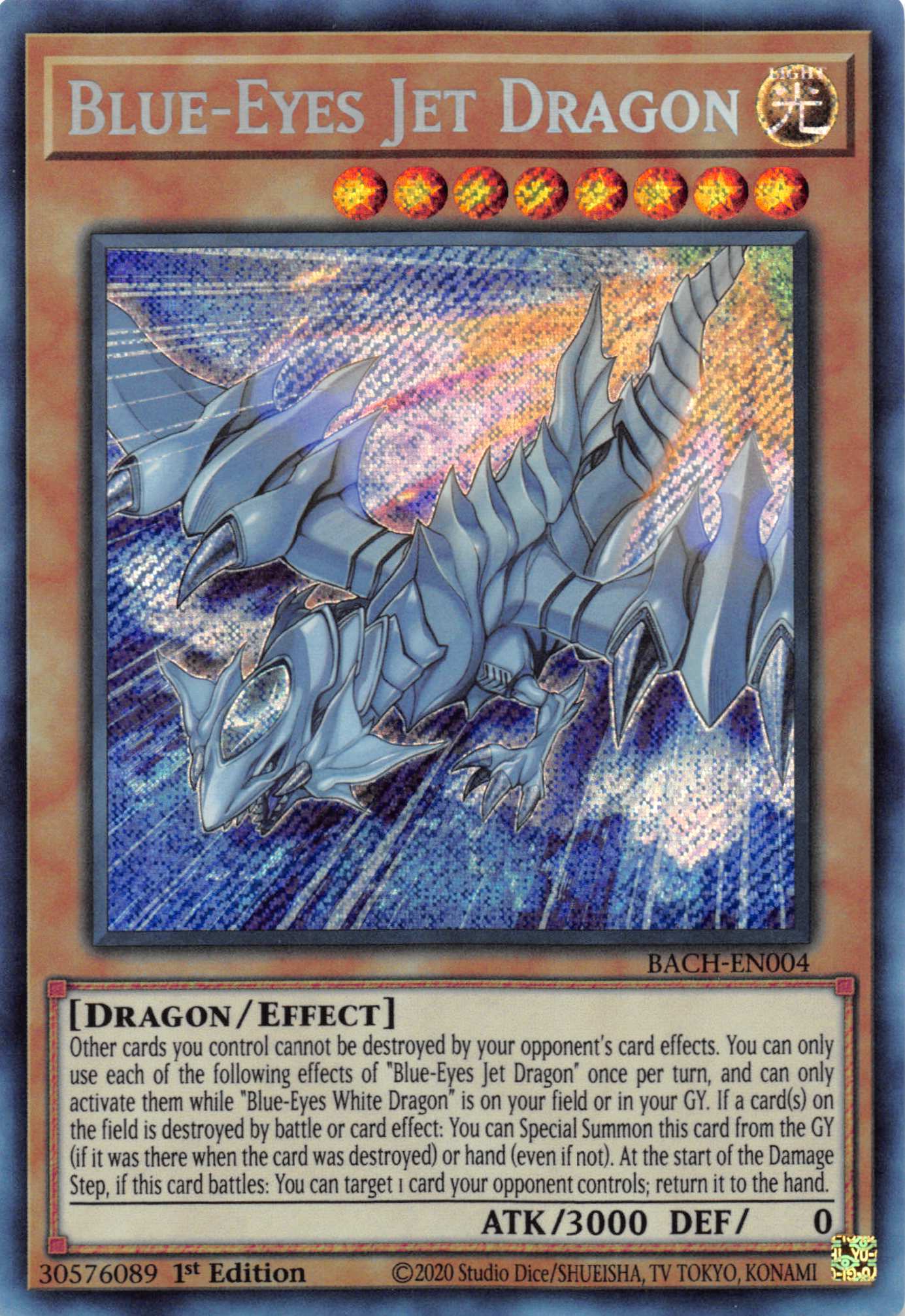 Blue-Eyes Jet Dragon [BACH-EN004] Starlight Rare | Gam3 Escape