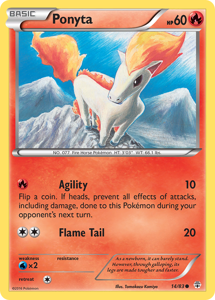 Ponyta (14/83) [XY: Generations] | Gam3 Escape