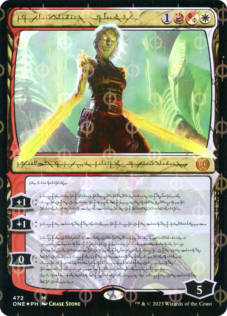 Nahiri, the Unforgiving (Phyrexian Step-and-Compleat Foil) [Phyrexia: All Will Be One] | Gam3 Escape
