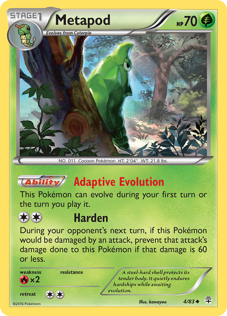 Metapod (4/83) [XY: Generations] | Gam3 Escape