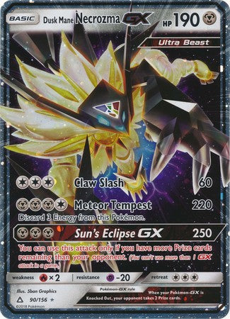 Dusk Mane Necrozma GX (90/156) (Jumbo Card) [Sun & Moon: Ultra Prism] | Gam3 Escape
