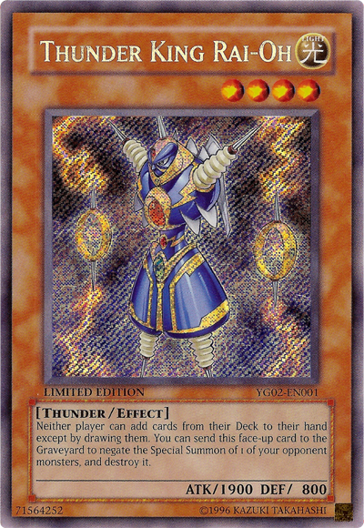 Thunder King Rai-Oh [YG02-EN001] Secret Rare | Gam3 Escape