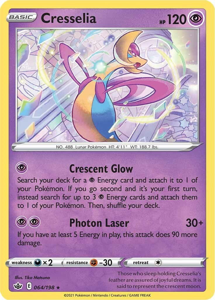 Cresselia (064/198) (Theme Deck Exclusive) [Sword & Shield: Chilling Reign] | Gam3 Escape