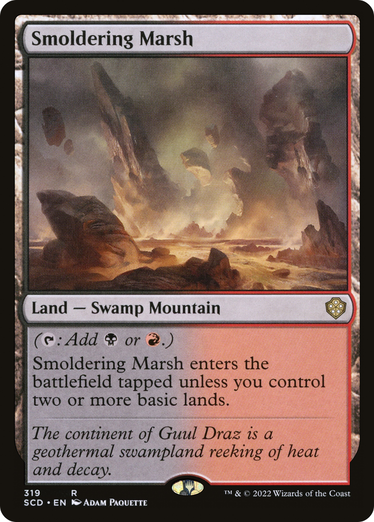 Smoldering Marsh [Starter Commander Decks] | Gam3 Escape