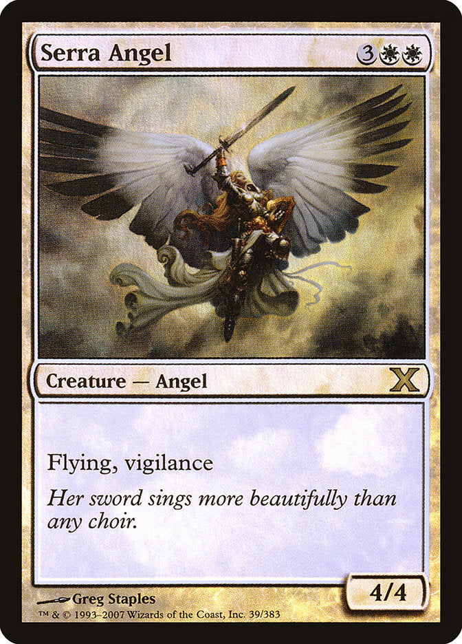 Serra Angel (Premium Foil) [Tenth Edition] | Gam3 Escape