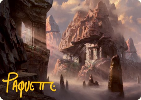 Mountain (277) Art Card (Gold-Stamped Signature) [Dungeons & Dragons: Adventures in the Forgotten Realms Art Series] | Gam3 Escape