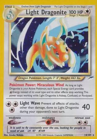 Light Dragonite (14/105) [Neo Destiny Unlimited] | Gam3 Escape