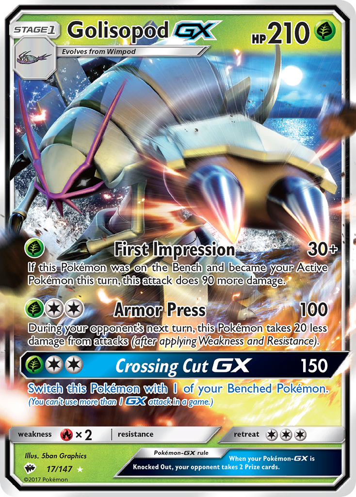 Golisopod GX (17/147) [Sun & Moon: Burning Shadows] | Gam3 Escape