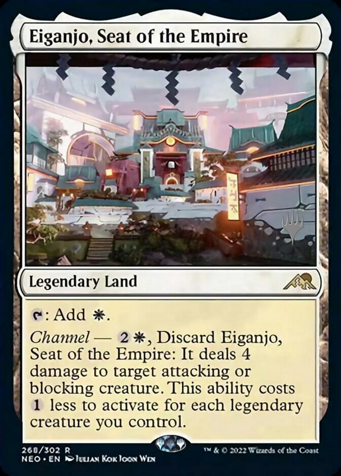 Eiganjo, Seat of the Empire (Promo Pack) [Kamigawa: Neon Dynasty Promos] | Gam3 Escape