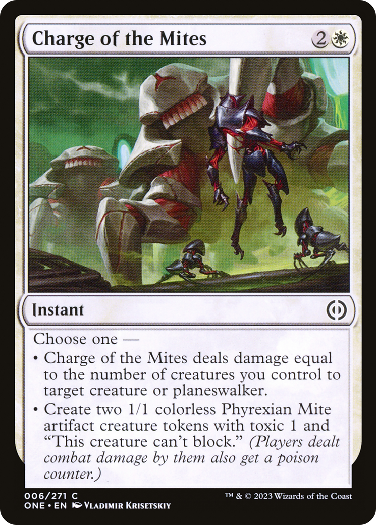 Charge of the Mites [Phyrexia: All Will Be One] | Gam3 Escape