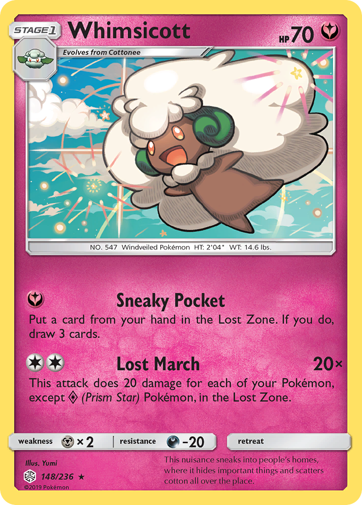 Whimsicott (148/236) [Sun & Moon: Cosmic Eclipse] | Gam3 Escape