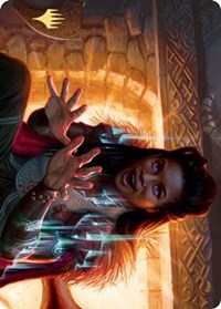 Birgi, God of Storytelling Art Card (Gold-Stamped Signature) [Kaldheim: Art Series] | Gam3 Escape