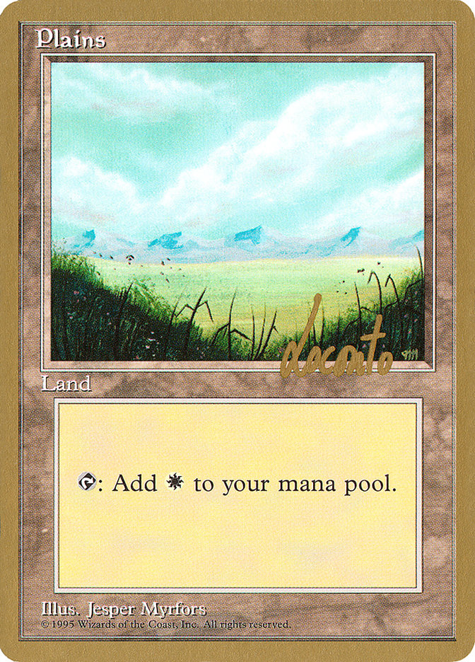 Plains (ml366) (Michael Loconto) [Pro Tour Collector Set] | Gam3 Escape