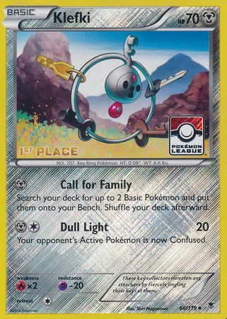 Klefki (66/119) (League Promo 1st Place) [XY: Phantom Forces] | Gam3 Escape