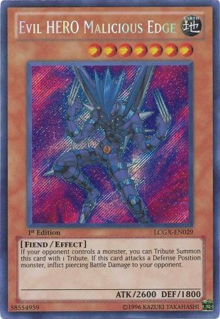 Evil HERO Malicious Edge [LCGX-EN029] Secret Rare | Gam3 Escape