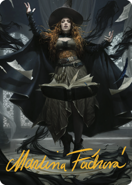 Tasha, the Witch Queen Art Card (41) (Gold-Stamped Signature) [Commander Legends: Battle for Baldur's Gate Art Series] | Gam3 Escape