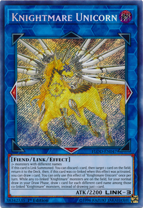 Knightmare Unicorn [FLOD-EN047] Secret Rare | Gam3 Escape