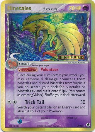 Ninetales (8/101) (Delta Species) (Stamped) [EX: Dragon Frontiers] | Gam3 Escape