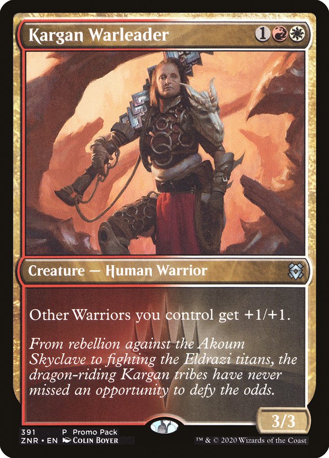 Kargan Warleader (Promo Pack) [Zendikar Rising Promos] | Gam3 Escape