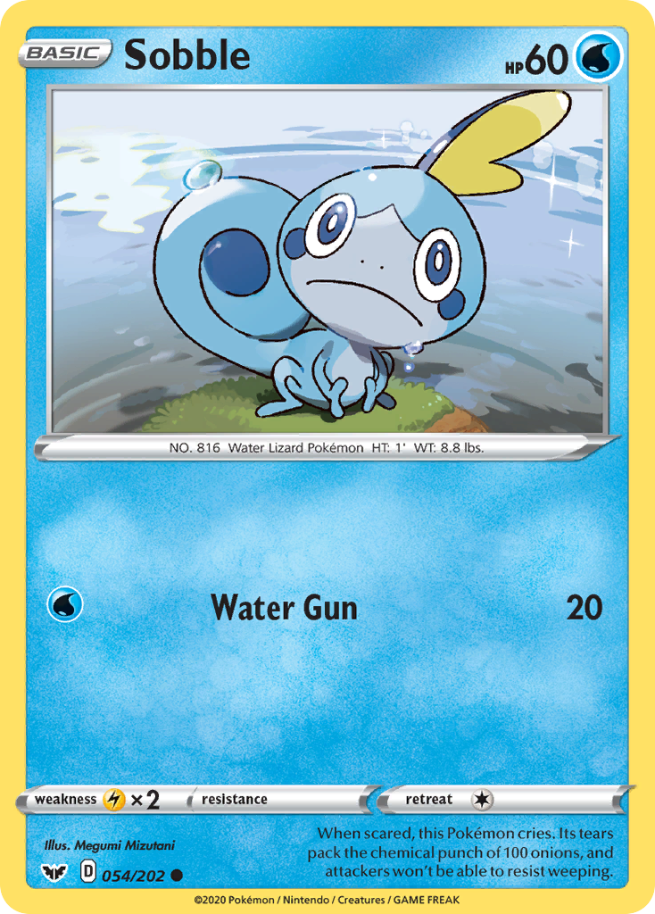 Sobble (054/202) [Sword & Shield: Base Set] | Gam3 Escape